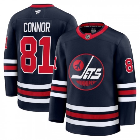 Maillot de Hockey Winnipeg Jets Fanatics Premium Kyle Connor 2024-25 Noir Troisième - Homme